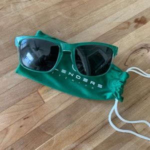 Mens Blenders eyewear. Green sunglasses gently worn! Like new!